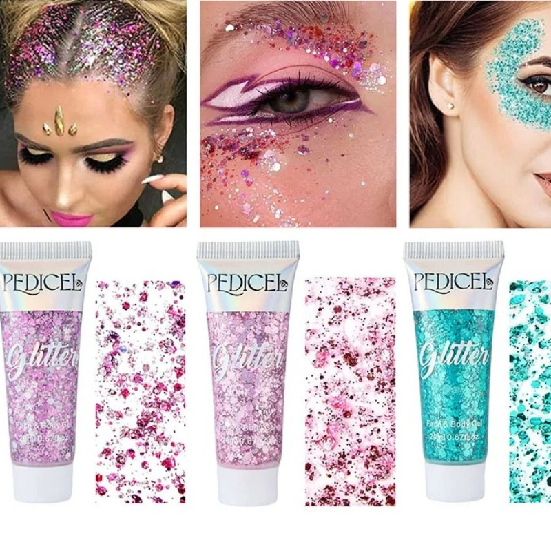 Body Shimmer Lotion - Eye Glitter Nail Hair Body Face