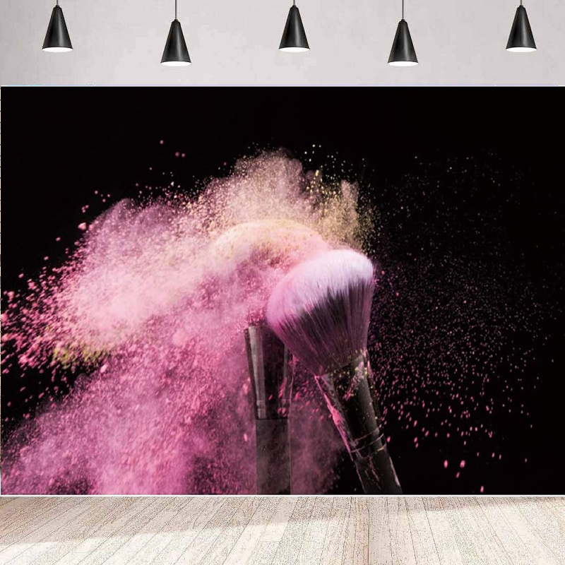 Beauty Makeup Girl Photo - Makeup Beauty Photography Backdrop Gold Purple