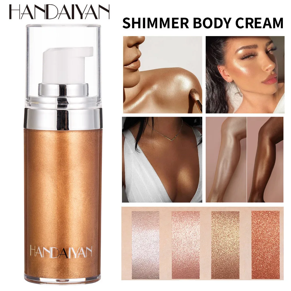 Body Shimmer Lotion - Liquid Highlighter Makeup Smooth Shine Shimmer