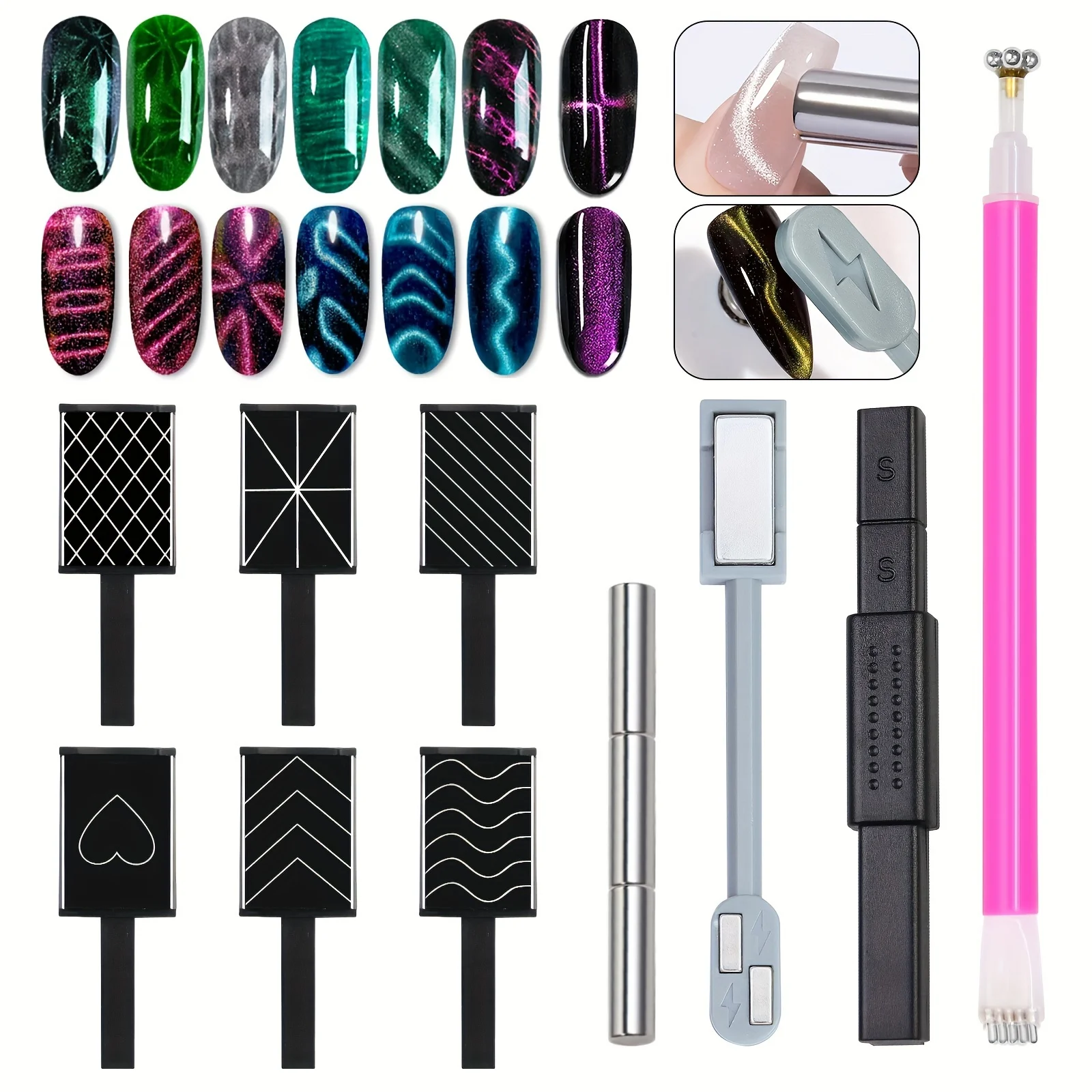 Contour Palette Stick - 12pcs Magnet Stick Wand Set For