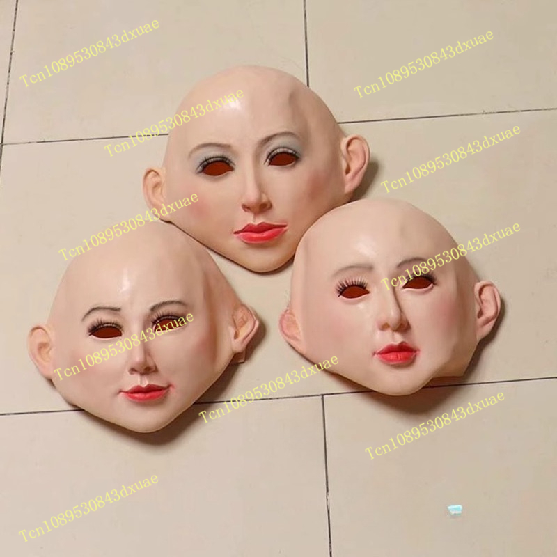 Woman Beauty Makeup - Silicone simulation headgear beautiful woman human