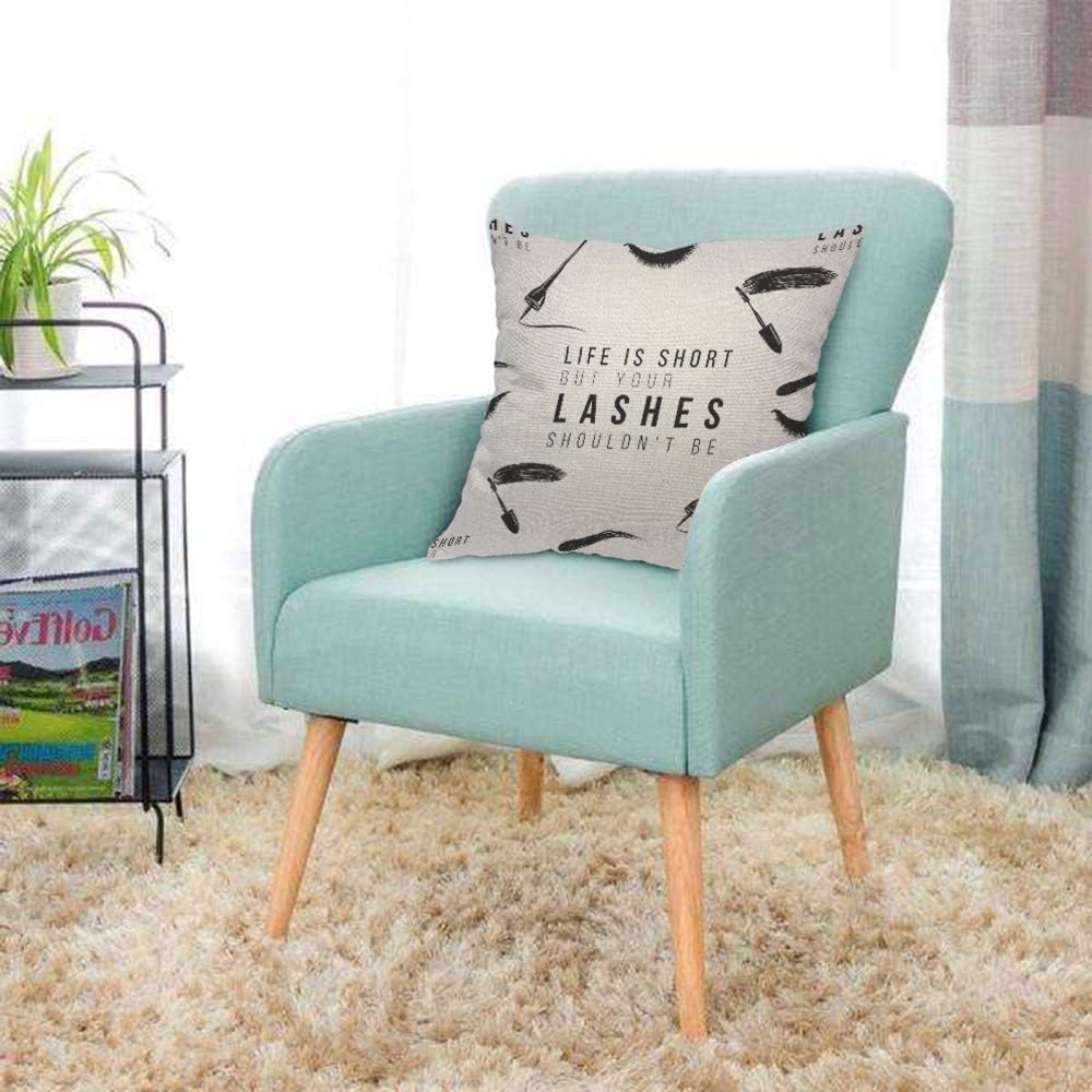 Funny Eyelash Quote Pillow Cov – Beauty Makeup Quotes Short Bewertung und Preis
