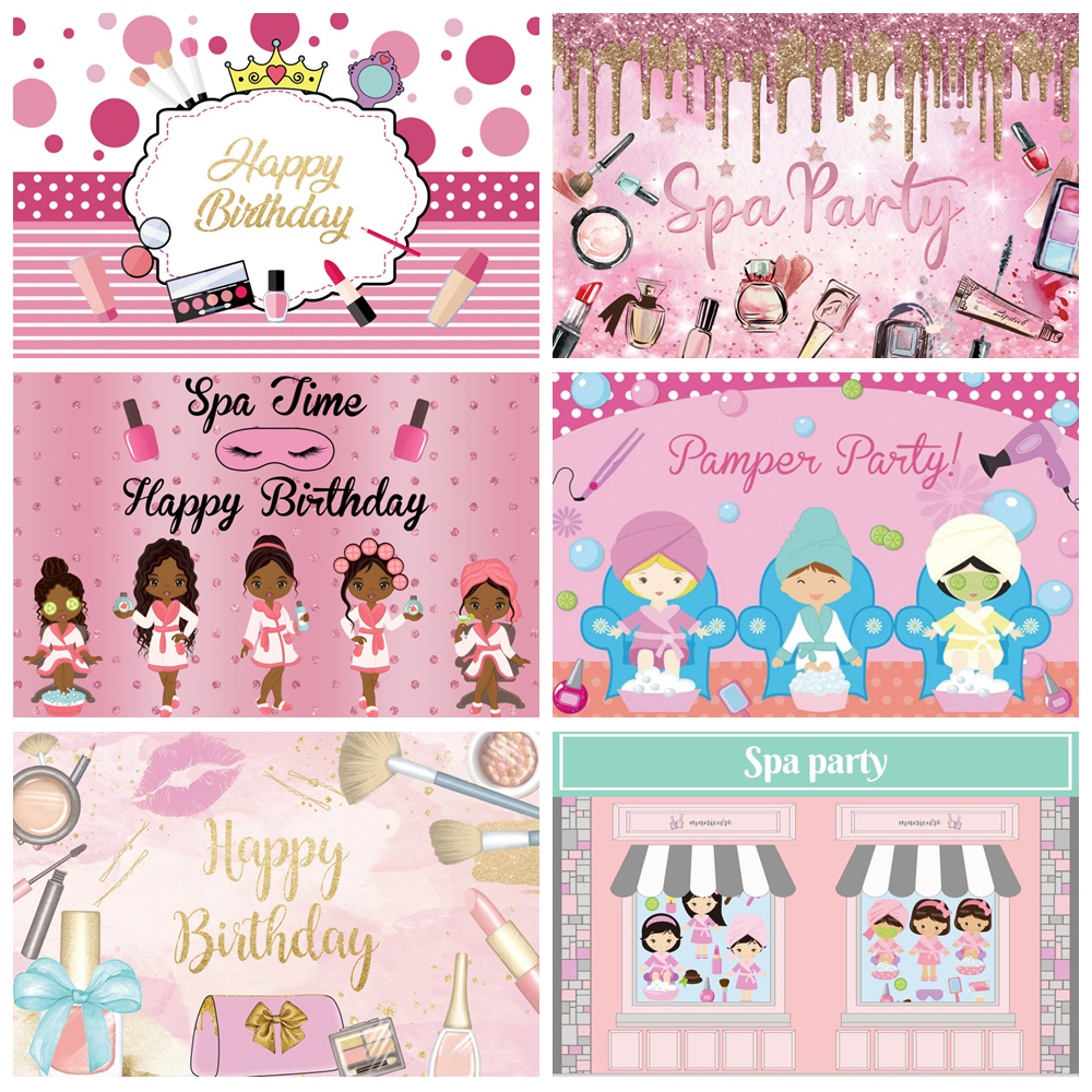 Spa Party Backdrop for Photogr – Beauty Makeup Girl Photo Bewertung und Preis