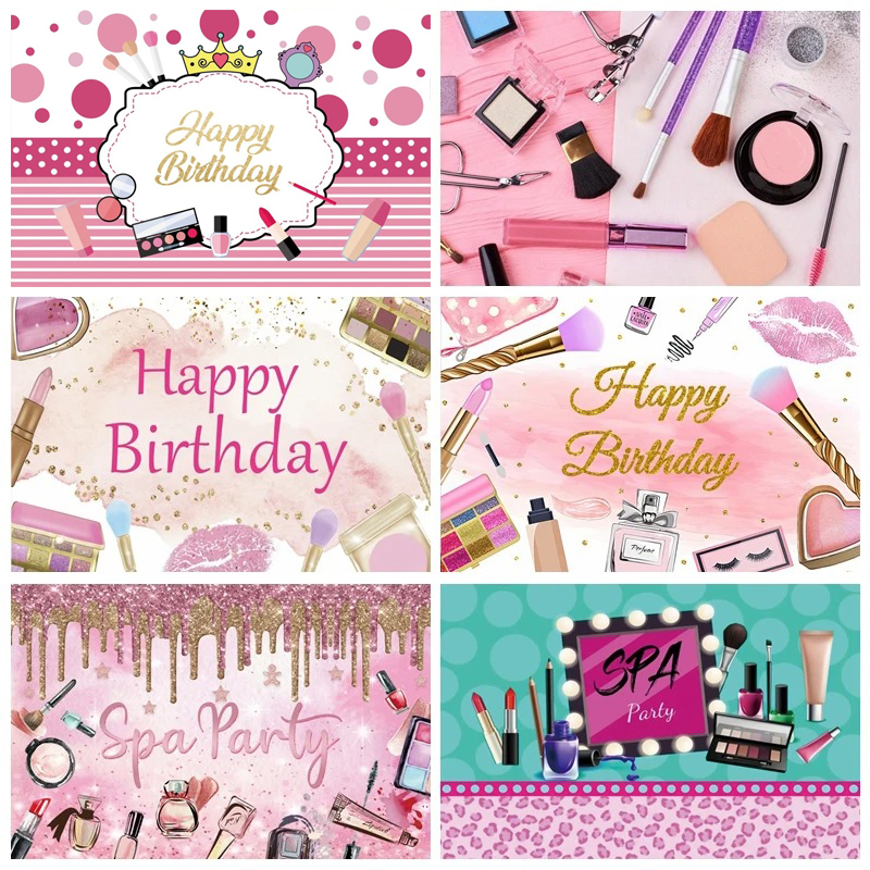 Spa Party Themed Backdrop for  – Beauty Makeup Girl Photo Bewertung und Preis