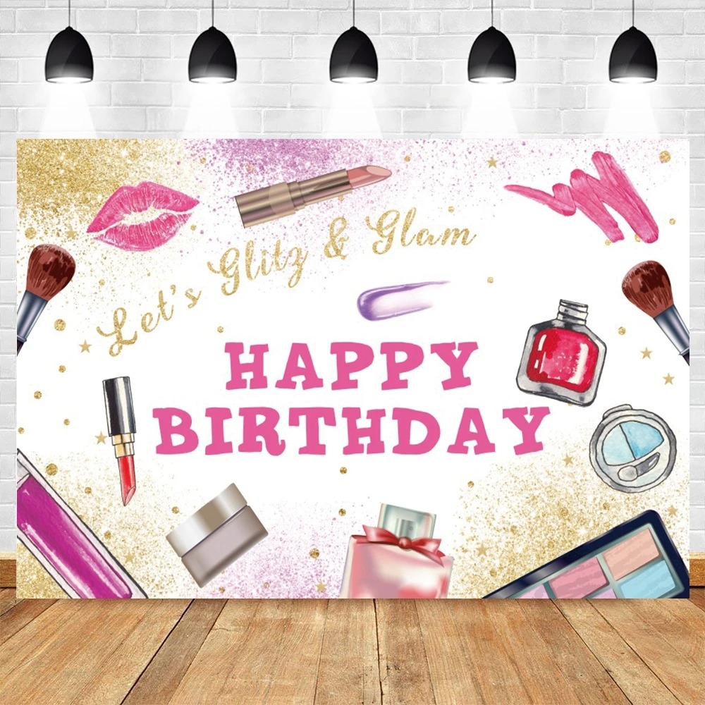 Spa Party Themed Backdrop for  – Beauty Makeup Girl Photo Bewertung und Preis