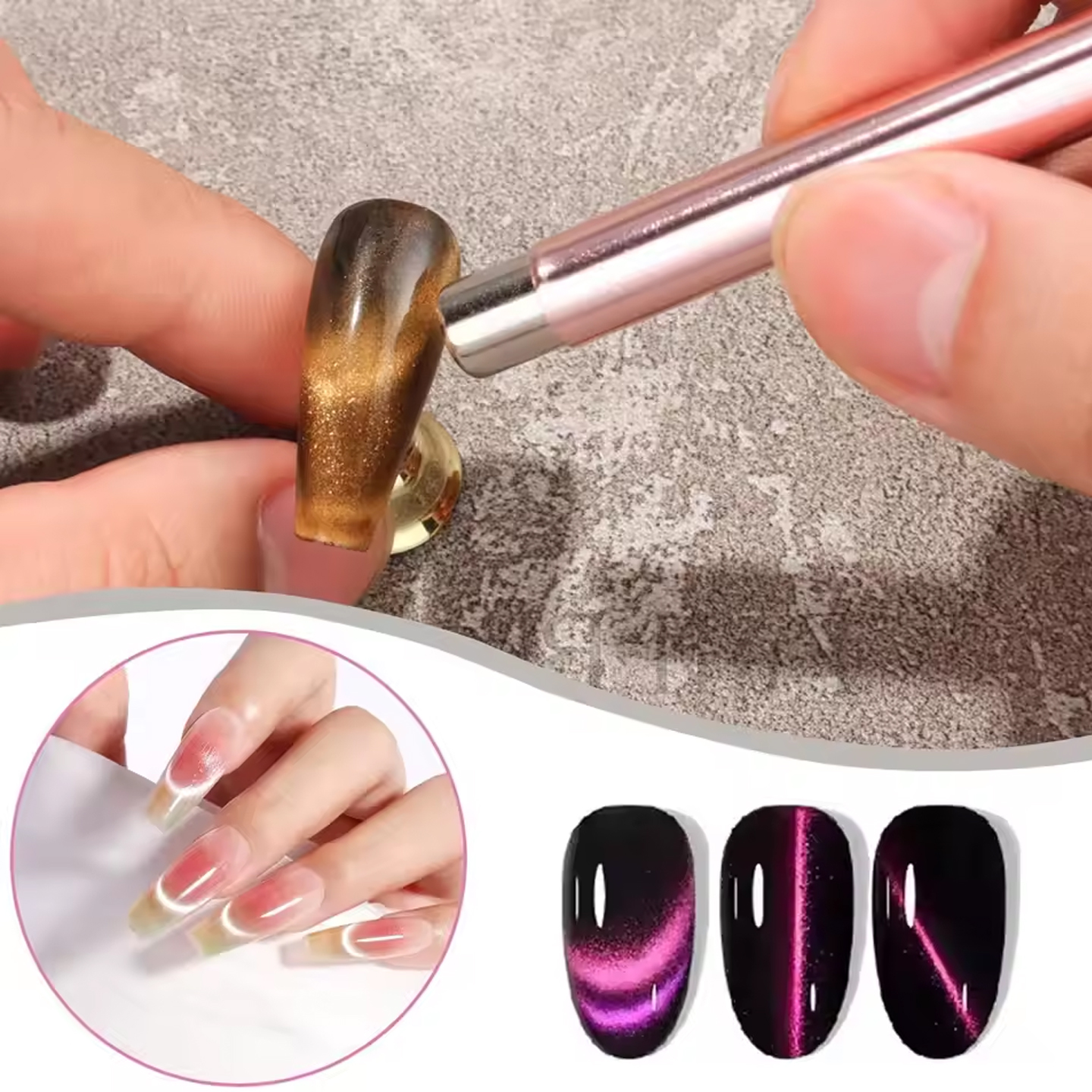 3 In 1 Dual Headed Cat Eye Nai – Contour Palette Stick Bewertung und Preis