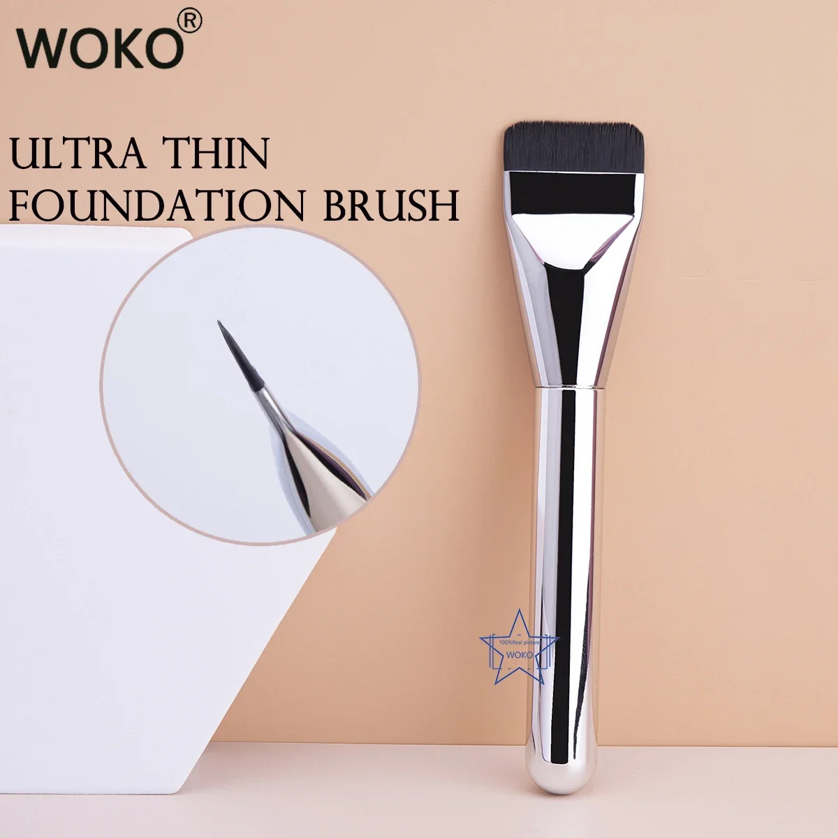 Ultra Thin Foundation Brush Li – Beauty Queen Makeup Bewertung und Preis
