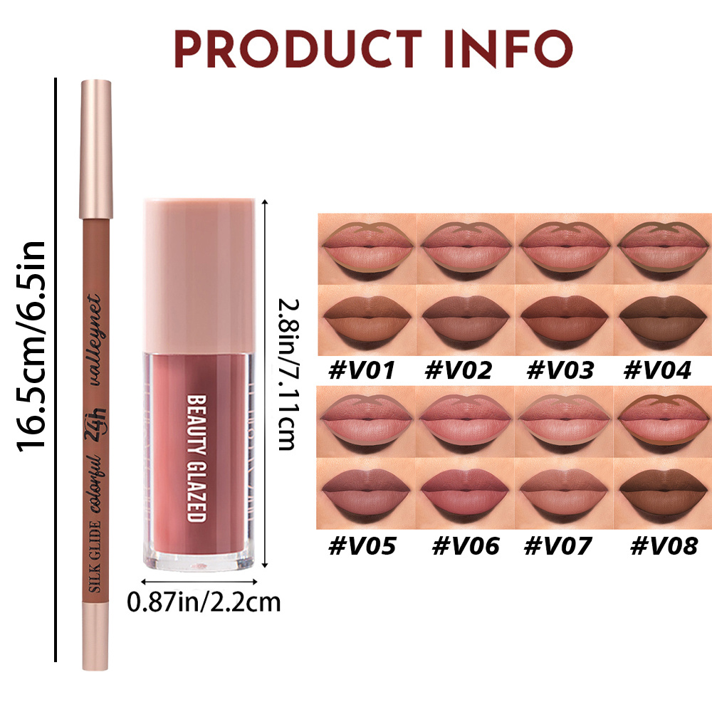 2Pcs/Set Matte Velvet Lip Line – Beauty Makeup Tutorial Bewertung und Preis