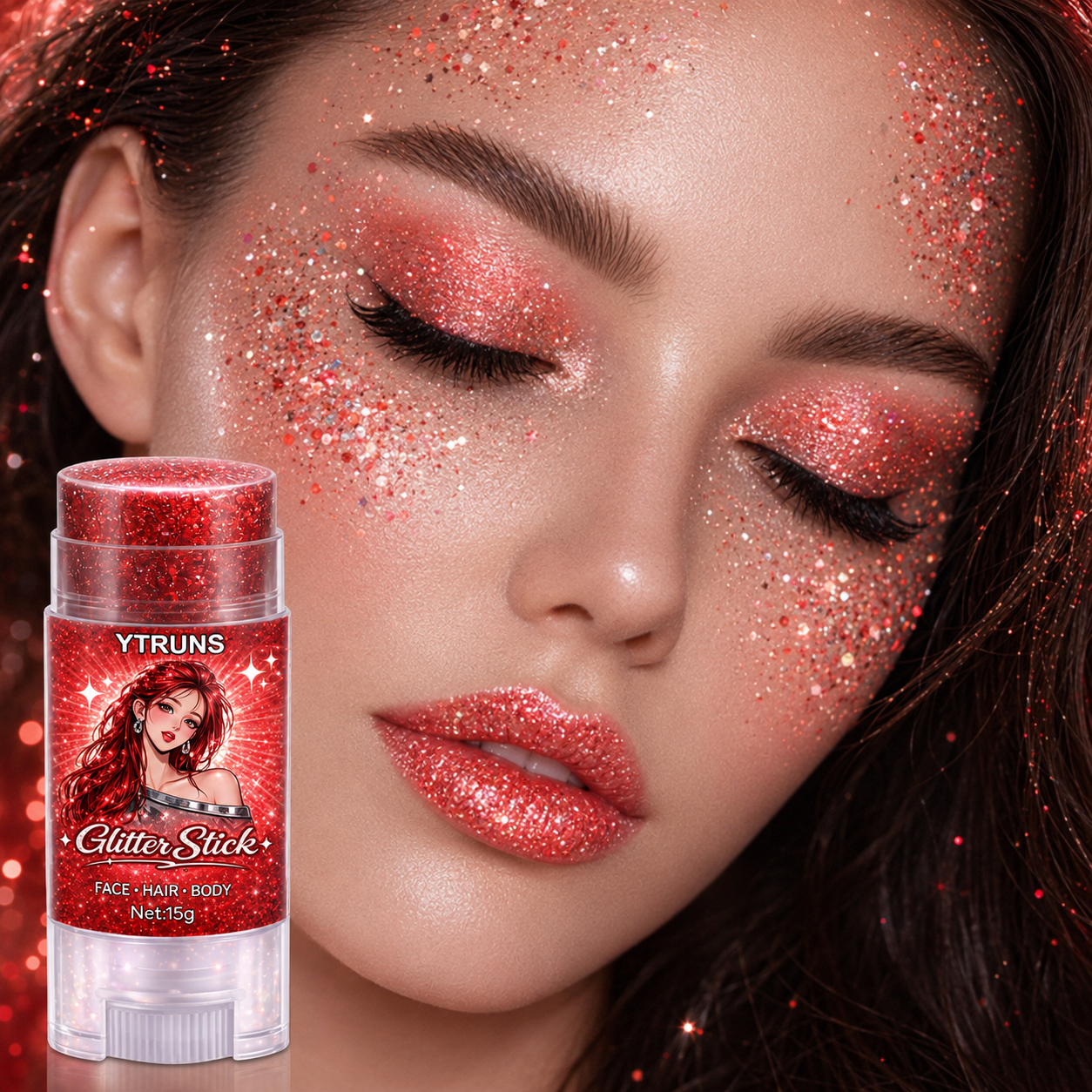 Rose Red Glitter Gel Stick, St – Body Shimmer Lotion Bewertung und Preis