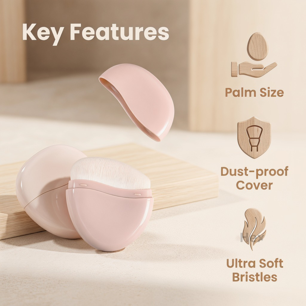Portable Mini Face Makeup Brus – Beauty Queen Makeup Bewertung und Preis