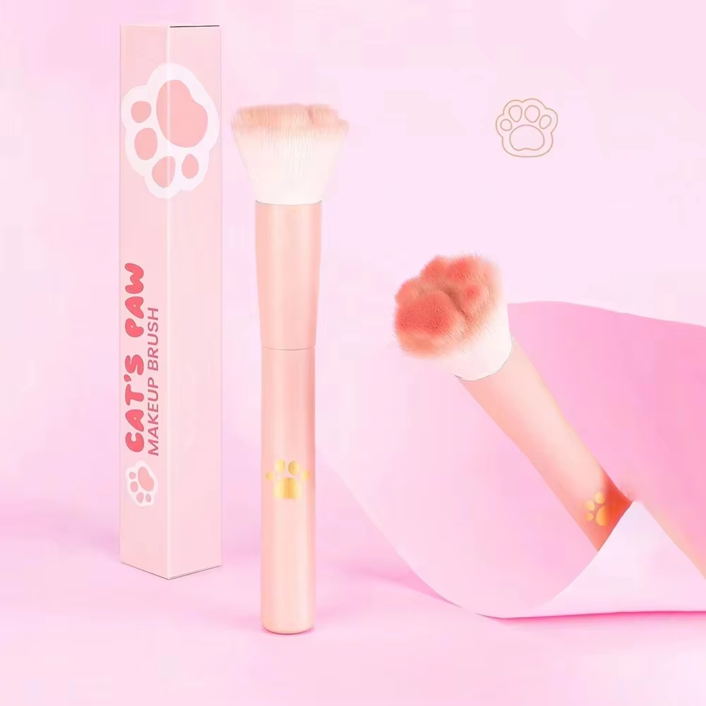 1Pc Cat Paw Blush Brush with S – Beauty Queen Makeup Bewertung und Preis