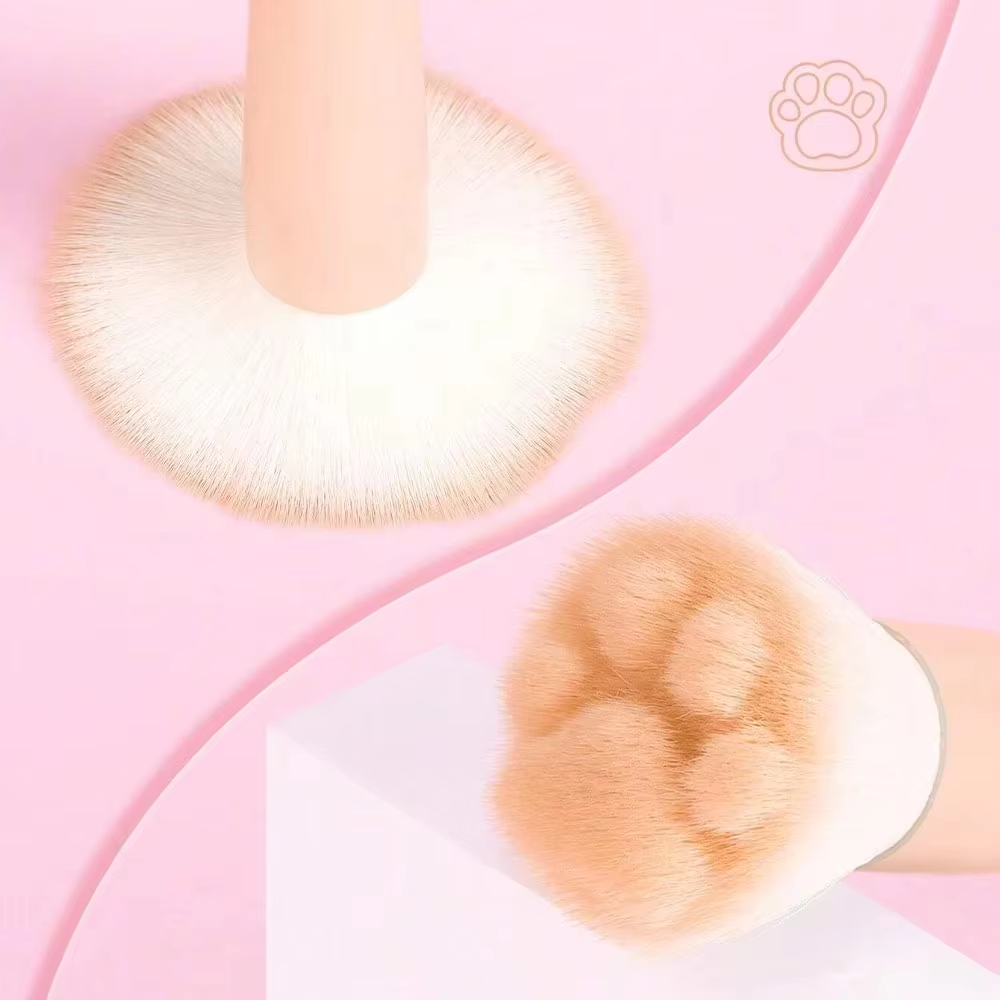 1Pc Cat Paw Blush Brush with S – Beauty Queen Makeup Bewertung und Preis