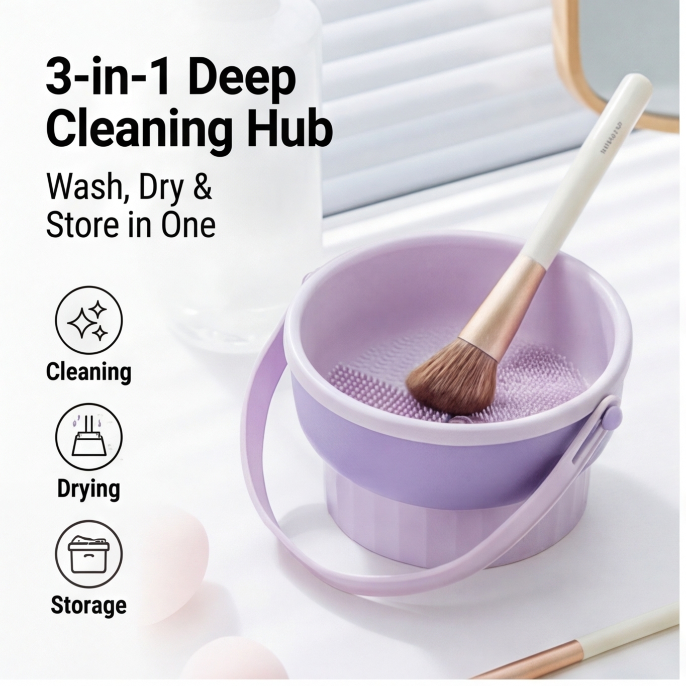 Silicone Makeup Brush Cleaning – Beauty Makeup Background Bewertung und Preis