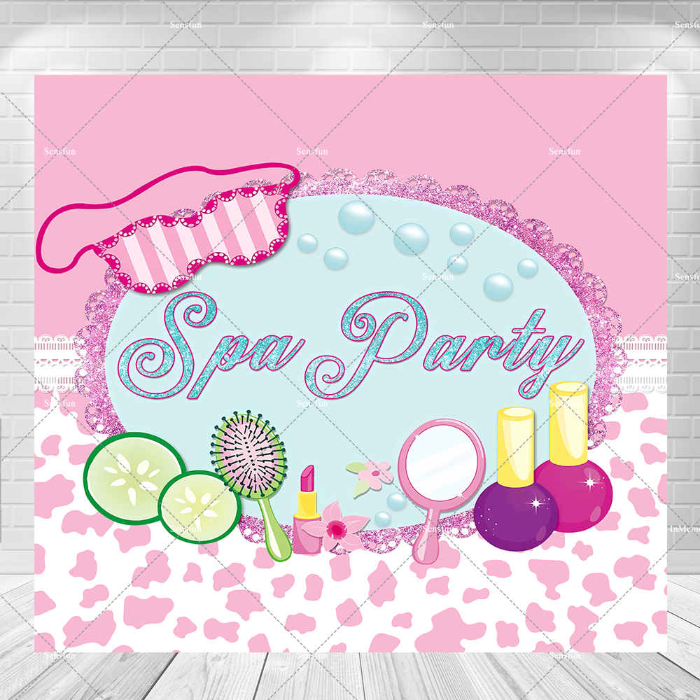 Spa Party Theme Backdrop for P – Beauty Makeup Girl Photo Bewertung und Preis