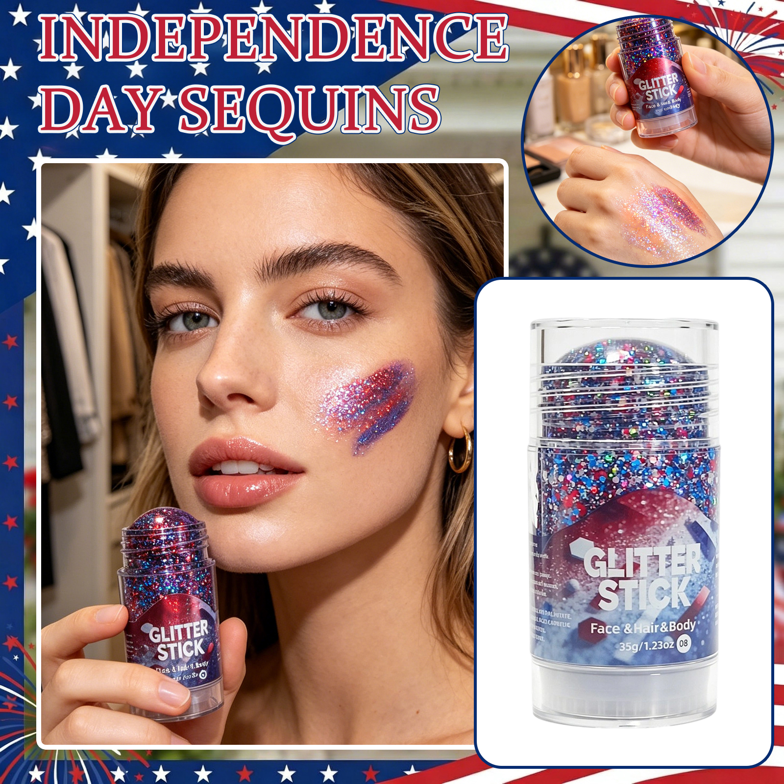 Independence Day Glitter Stick – Body Shimmer Lotion Bewertung und Preis