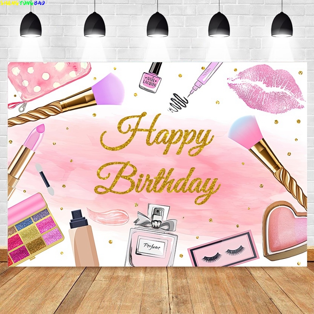 Spa Party Themed Backdrop for  – Beauty Makeup Girl Photo Bewertung und Preis