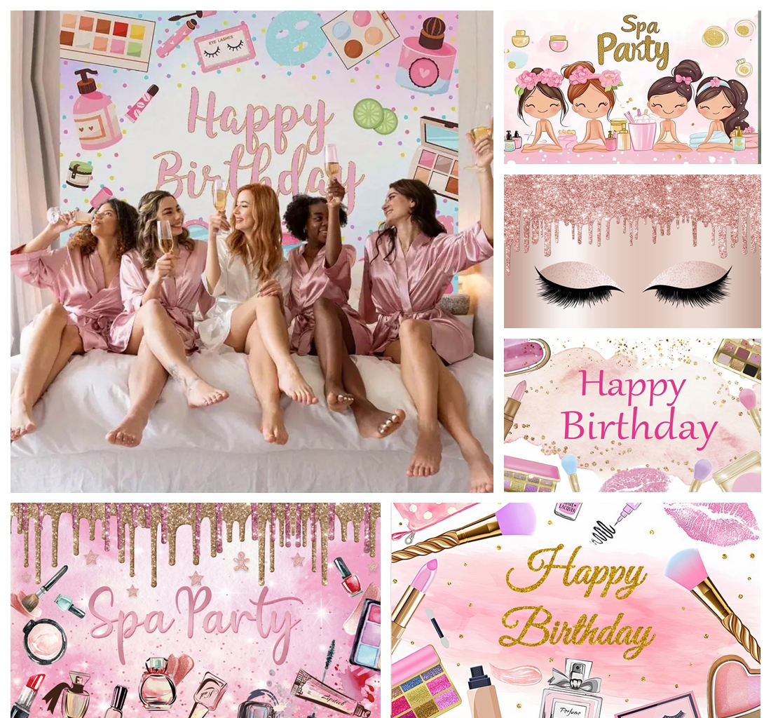 Birthday Party Banner Backgrou – Beauty Makeup Girl Photo Bewertung und Preis