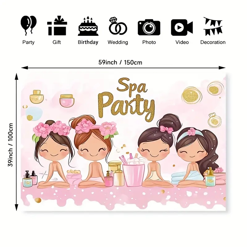 Birthday Party Banner Backgrou – Beauty Makeup Girl Photo Bewertung und Preis