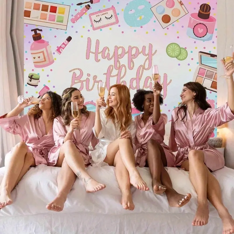 Birthday Party Banner Backgrou – Beauty Makeup Girl Photo Bewertung und Preis