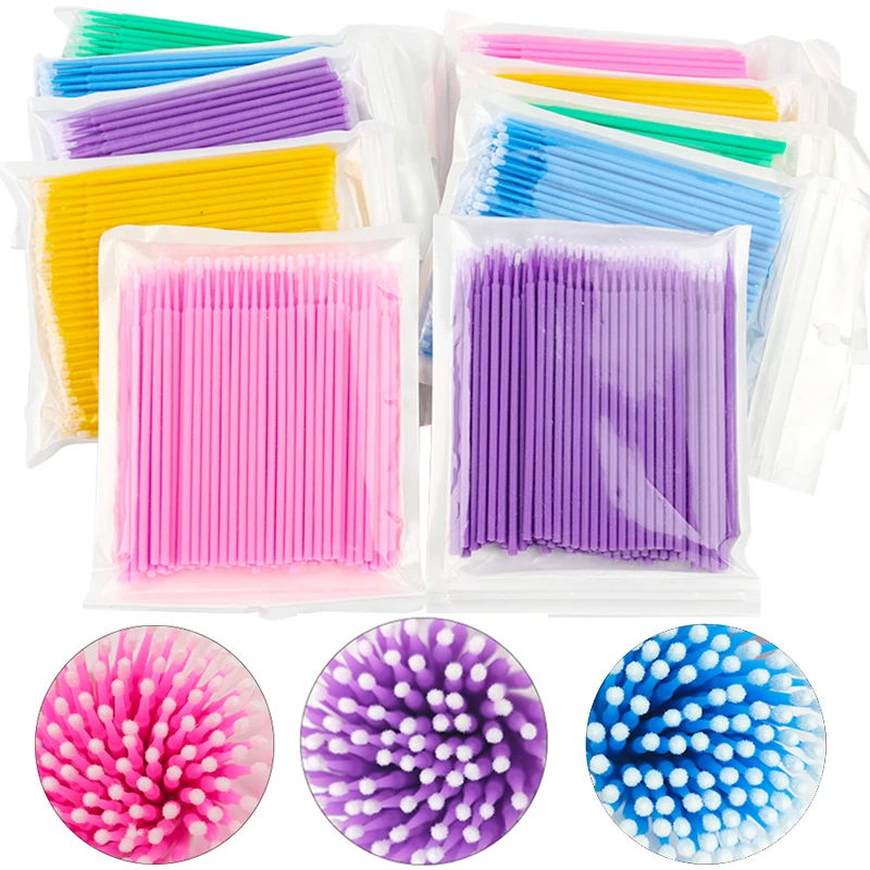 100Pcs Eyelash Cleaning Brush  – Beauty Makeup Background Bewertung und Preis