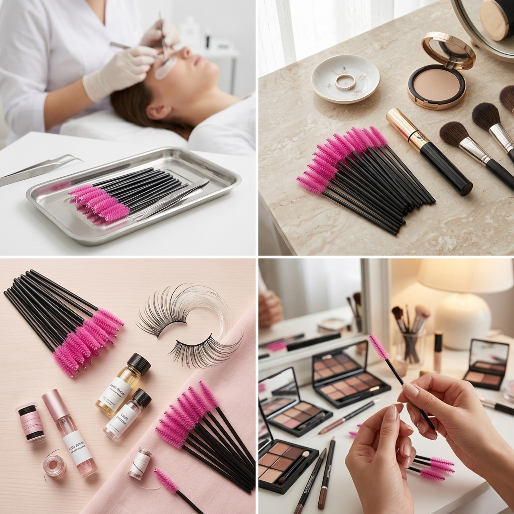 50Pcs Bulk Women Eyelash Brush – Woman Beauty Makeup Bewertung und Preis